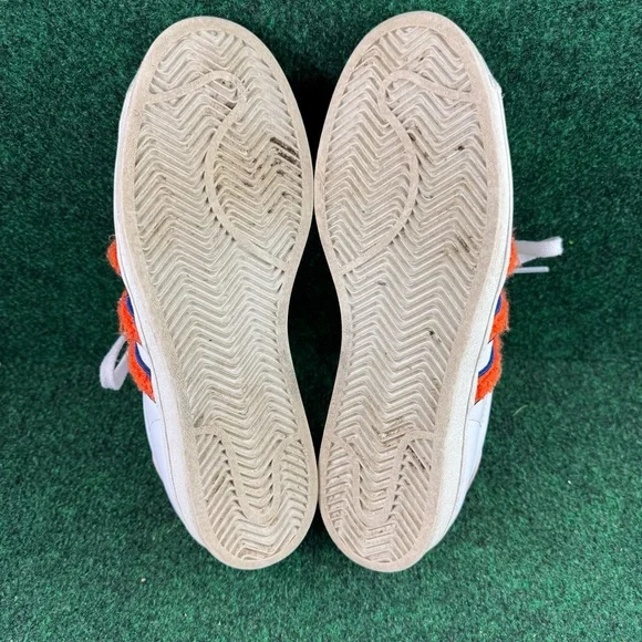 Adidas Superstar Low IF7610 Trainers Womens Cloud White Orange Royal Blue Size 9 - Picture 7 of 8